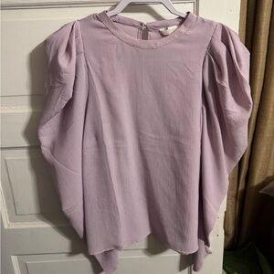 Lavender Long Sleeve Blouse